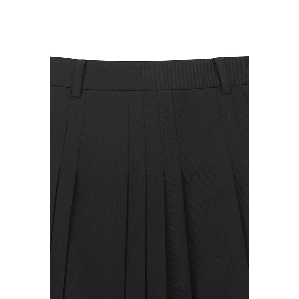 COLOR TAPE PLEATS SKORT 女士 百褶短褲裙