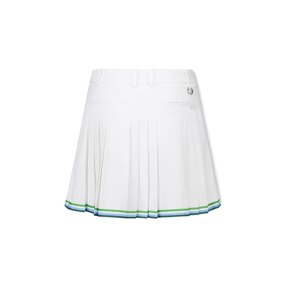 COLOR TAPE PLEATS SKORT 女士 百褶短褲裙