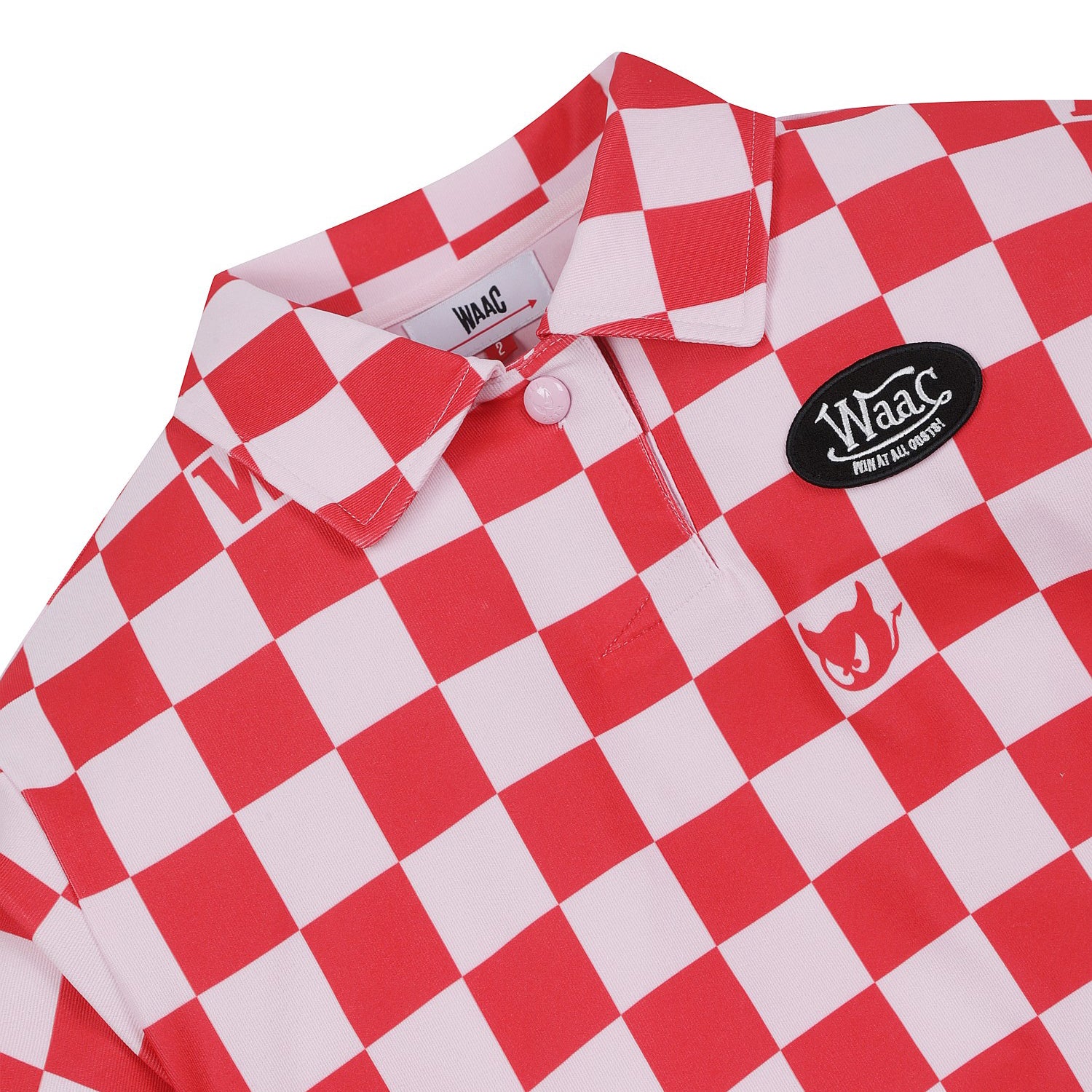 女士 格紋短袖POLO衫