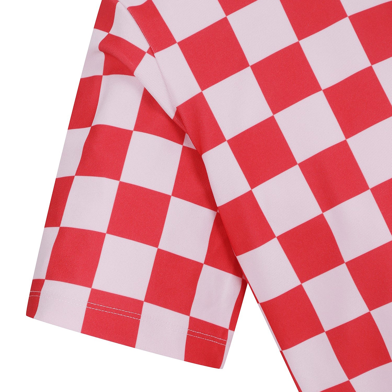 女士 格紋短袖POLO衫