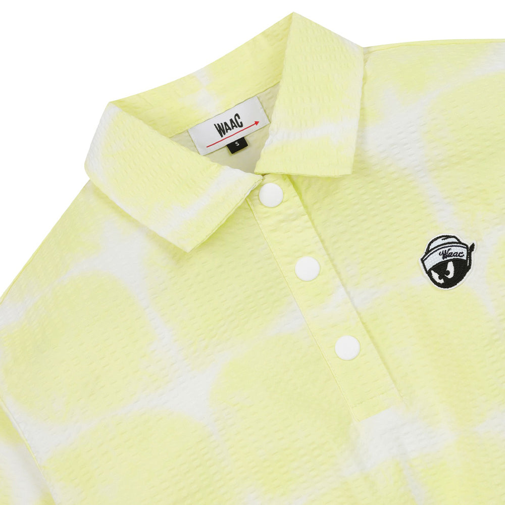 SEERSUCKER LEMON PRINT SS POLO 女士 印花POLO衫