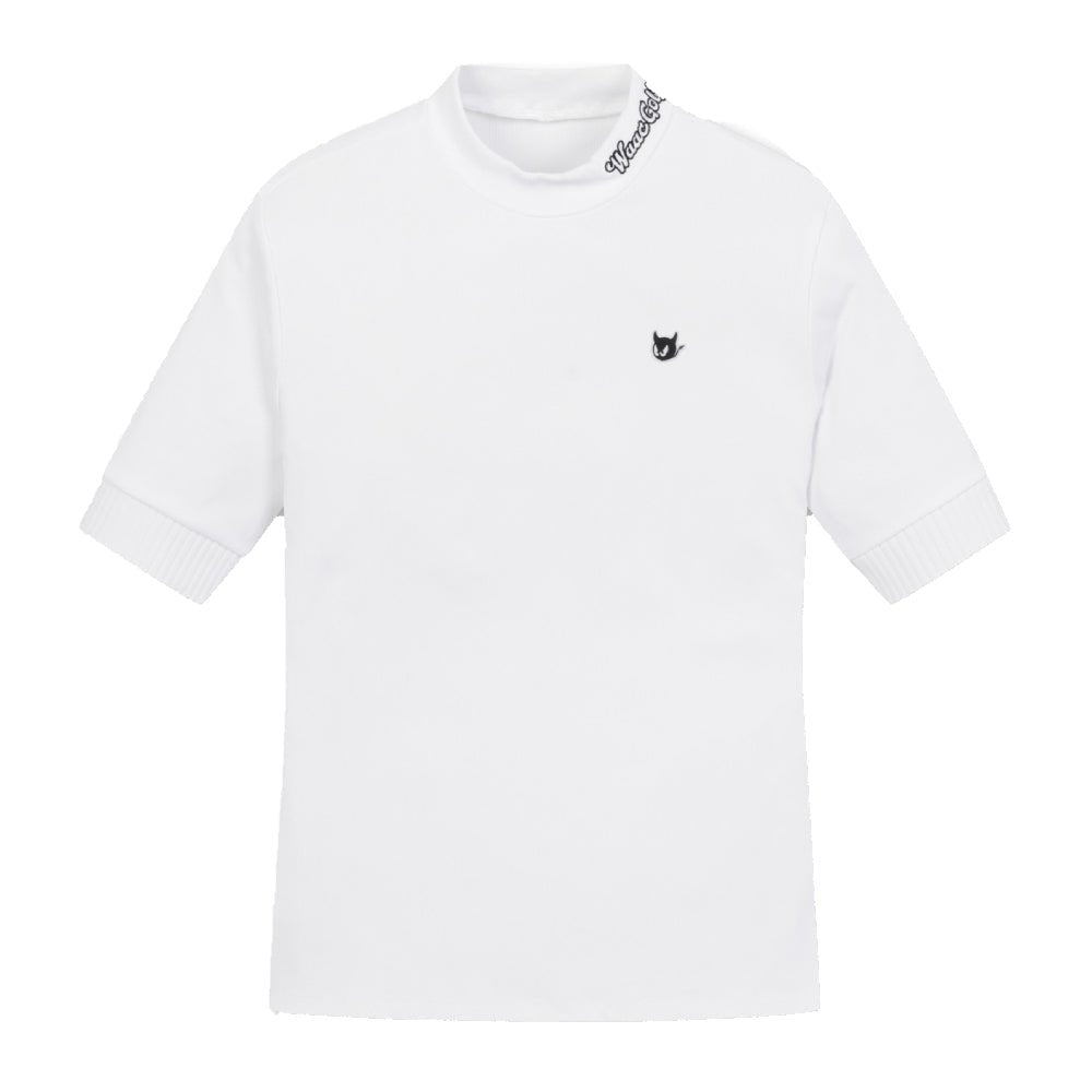 COOL RIBBED MOCKNECK 女士 刺繡半高領上衣 - ASH GOLF Taiwan