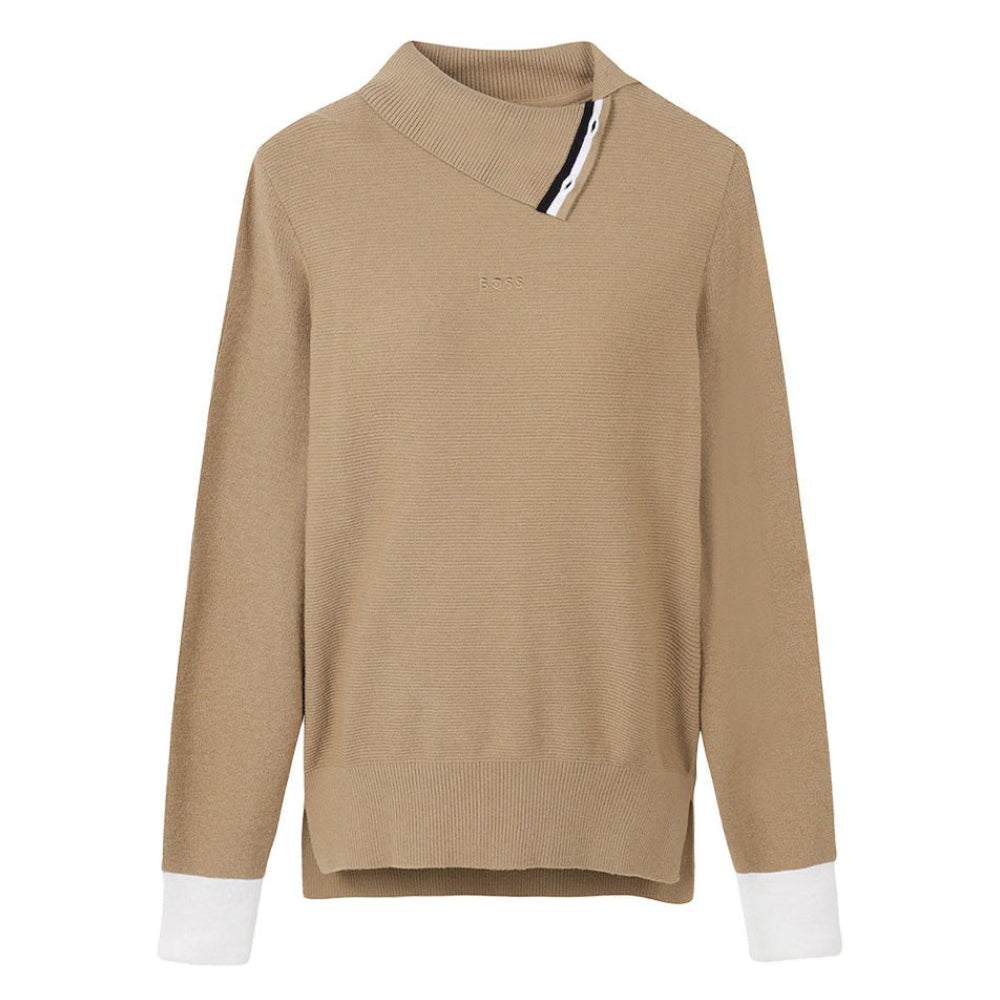 BUTTON COLLAR SWEATER 女士 針織長袖上衣
