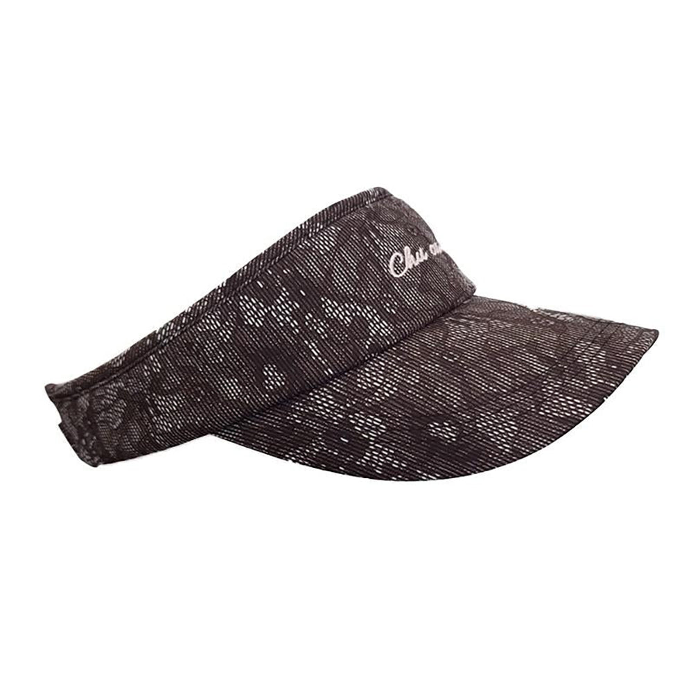 LACE VISOR 女士 蕾絲LOGO遮陽帽
