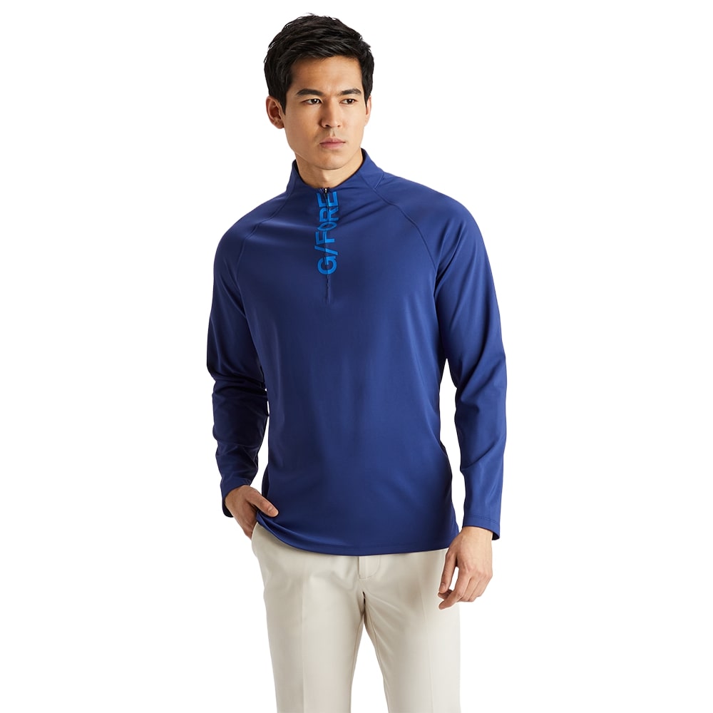 G/FORE MID Men's Zip Long Sleeve Top