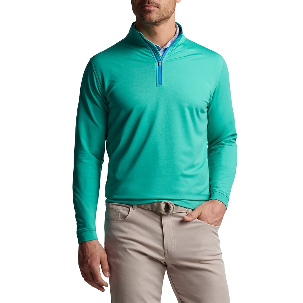PERTH MELANGE PERFORMANCE QUARTER-ZIP 男士 長袖拉鏈上衣